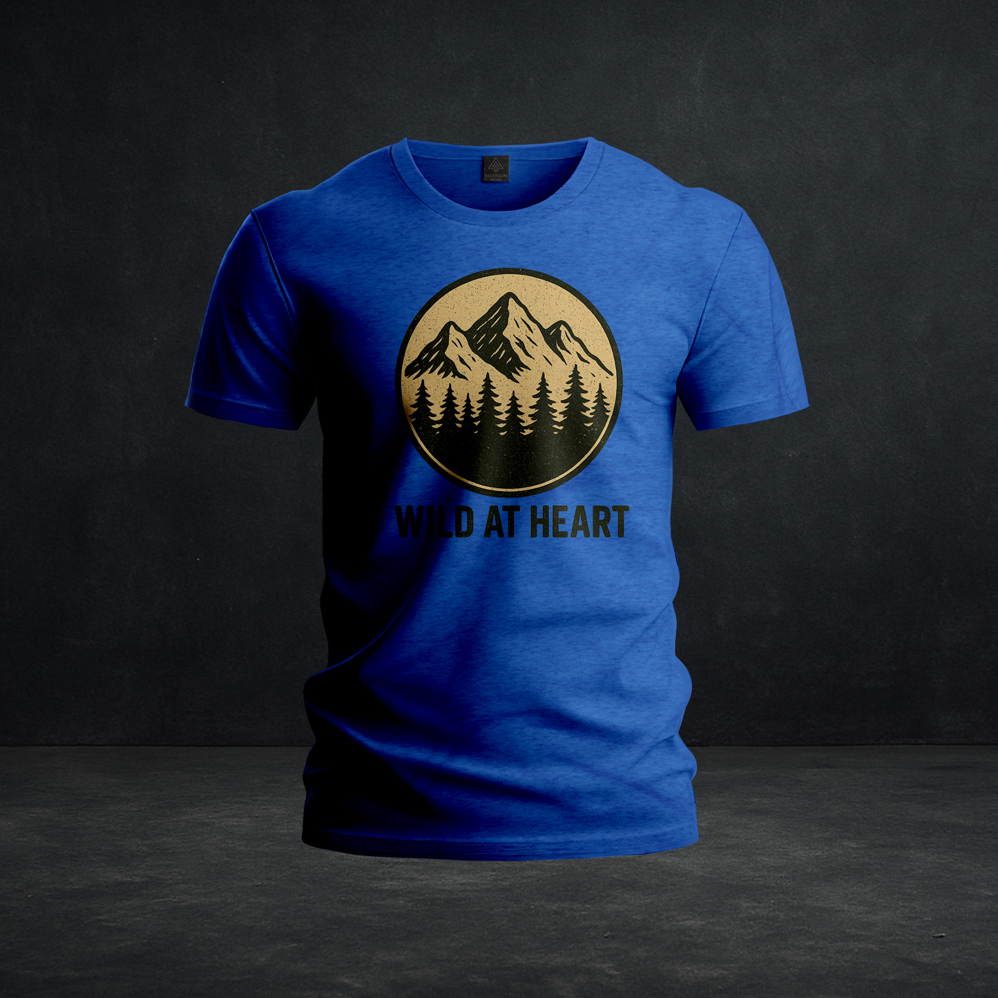 Wild At Heart – Tri-Blend Retro Mountain Adventure Tee