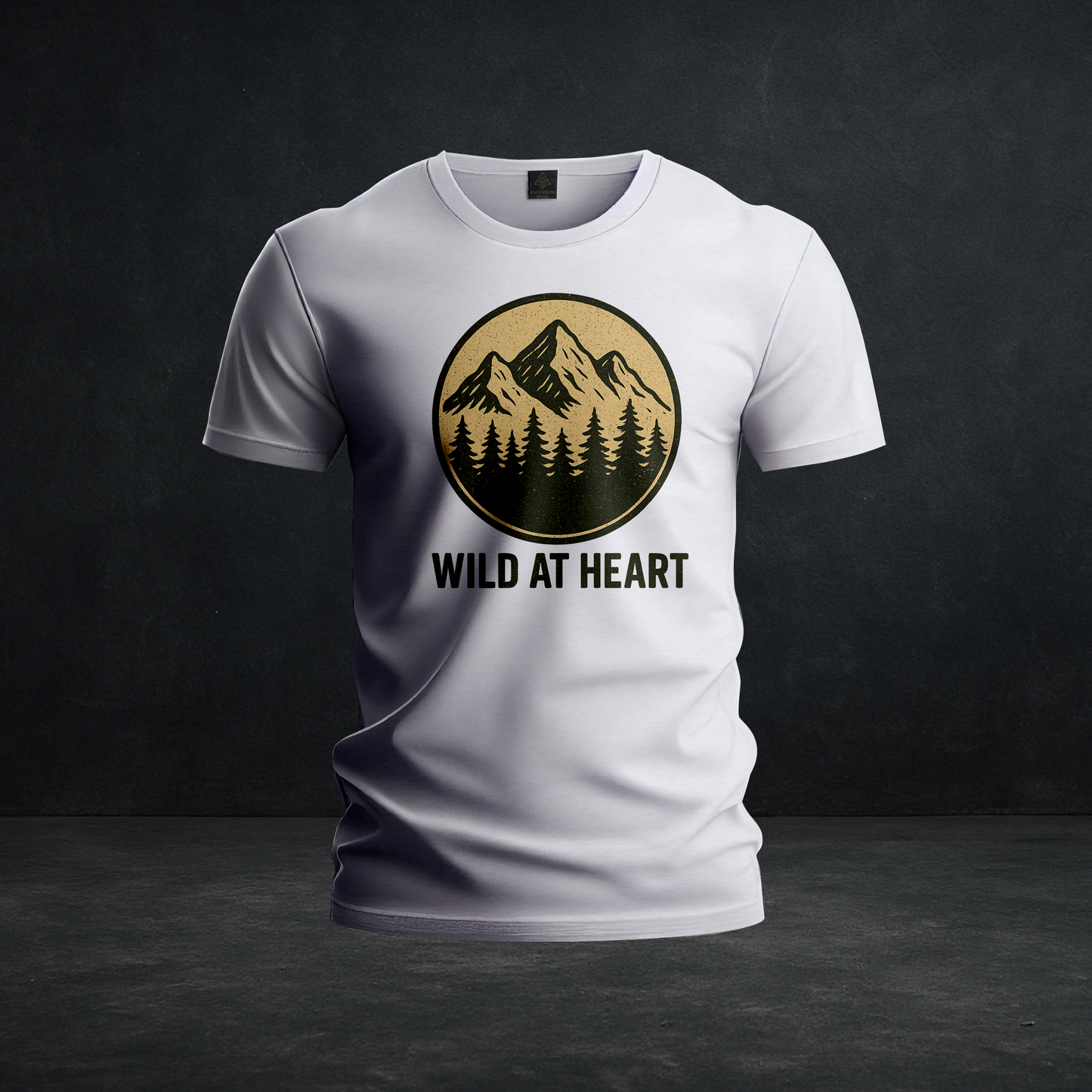 Wild At Heart – Tri-Blend Retro Mountain Adventure Tee