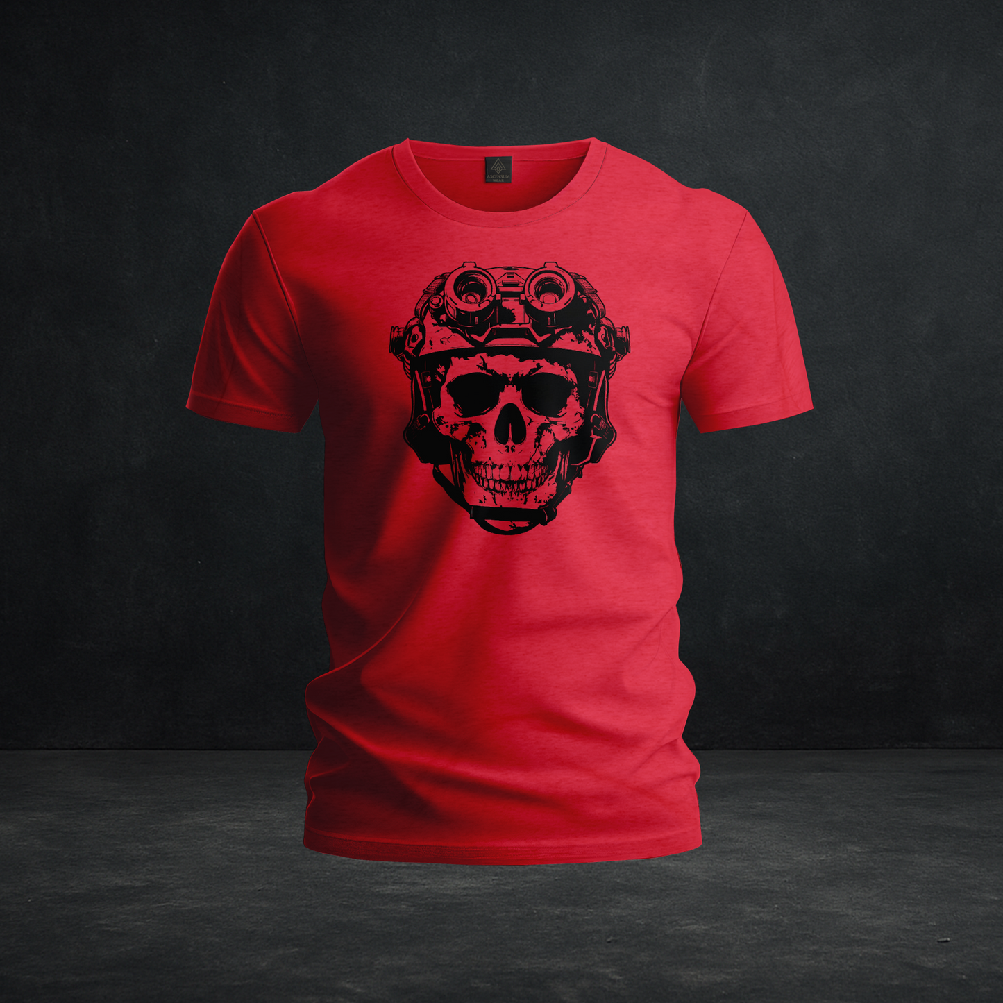 Tactical Reaper Skull — Tri-Blend Graphic Tee