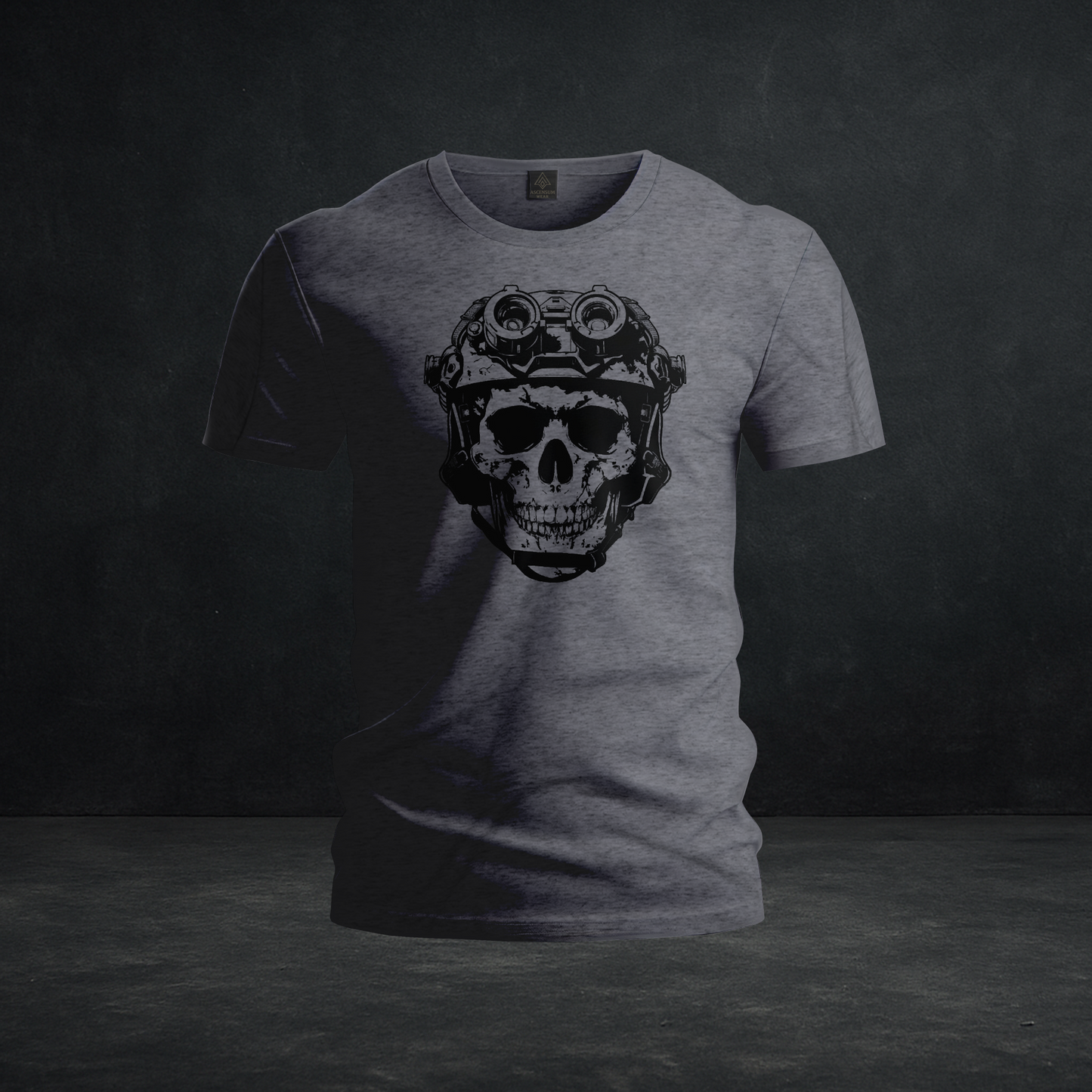 Tactical Reaper Skull — Tri-Blend Graphic Tee