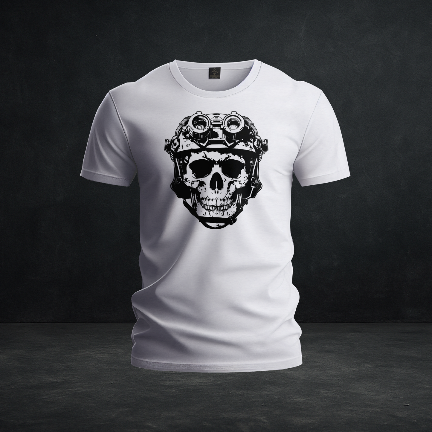 Tactical Reaper Skull — Tri-Blend Graphic Tee
