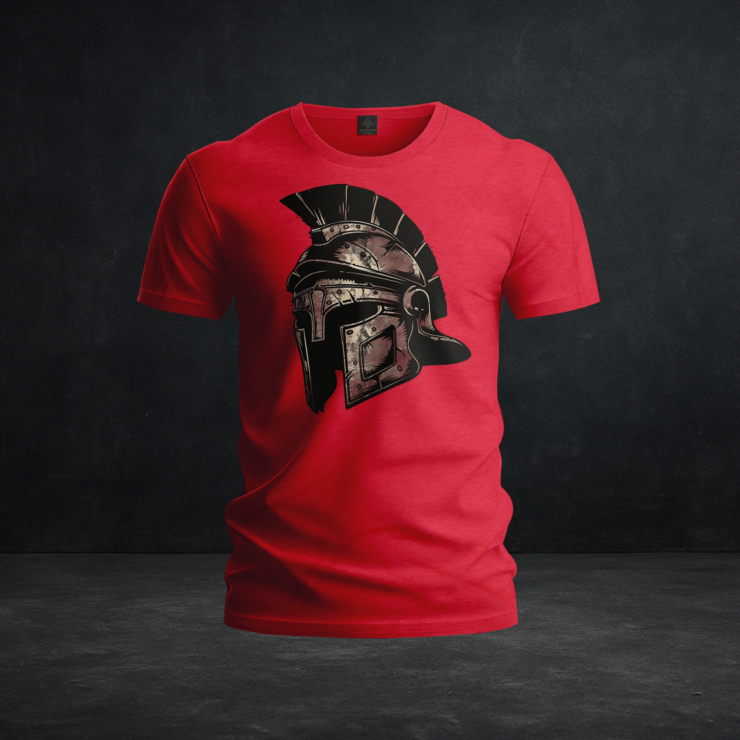 Spartan Helmet Tee — Tri-Blend Vintage Roman Warrior Graphic T-Shirt