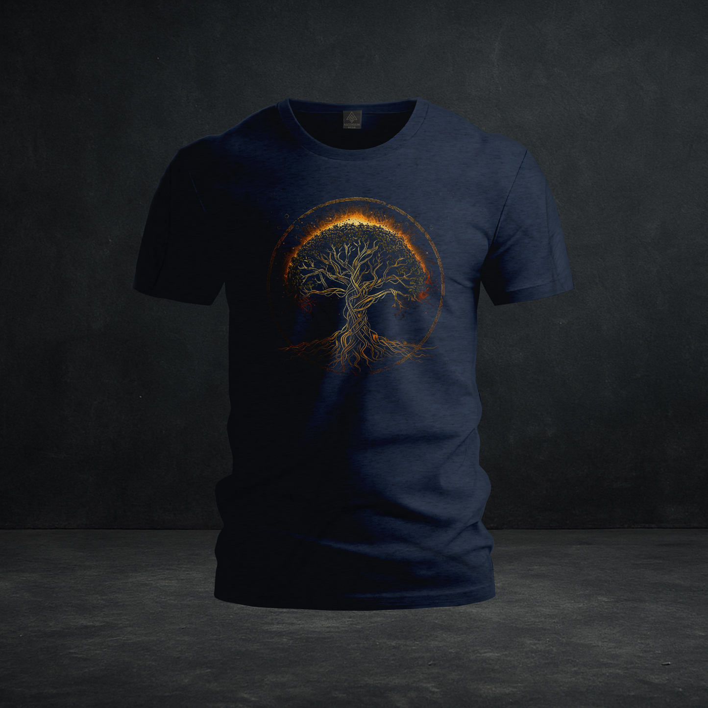 Golden Tree of Life Tee — Tri-Blend Sacred Roots & Cosmic Energy Graphic Shirt
