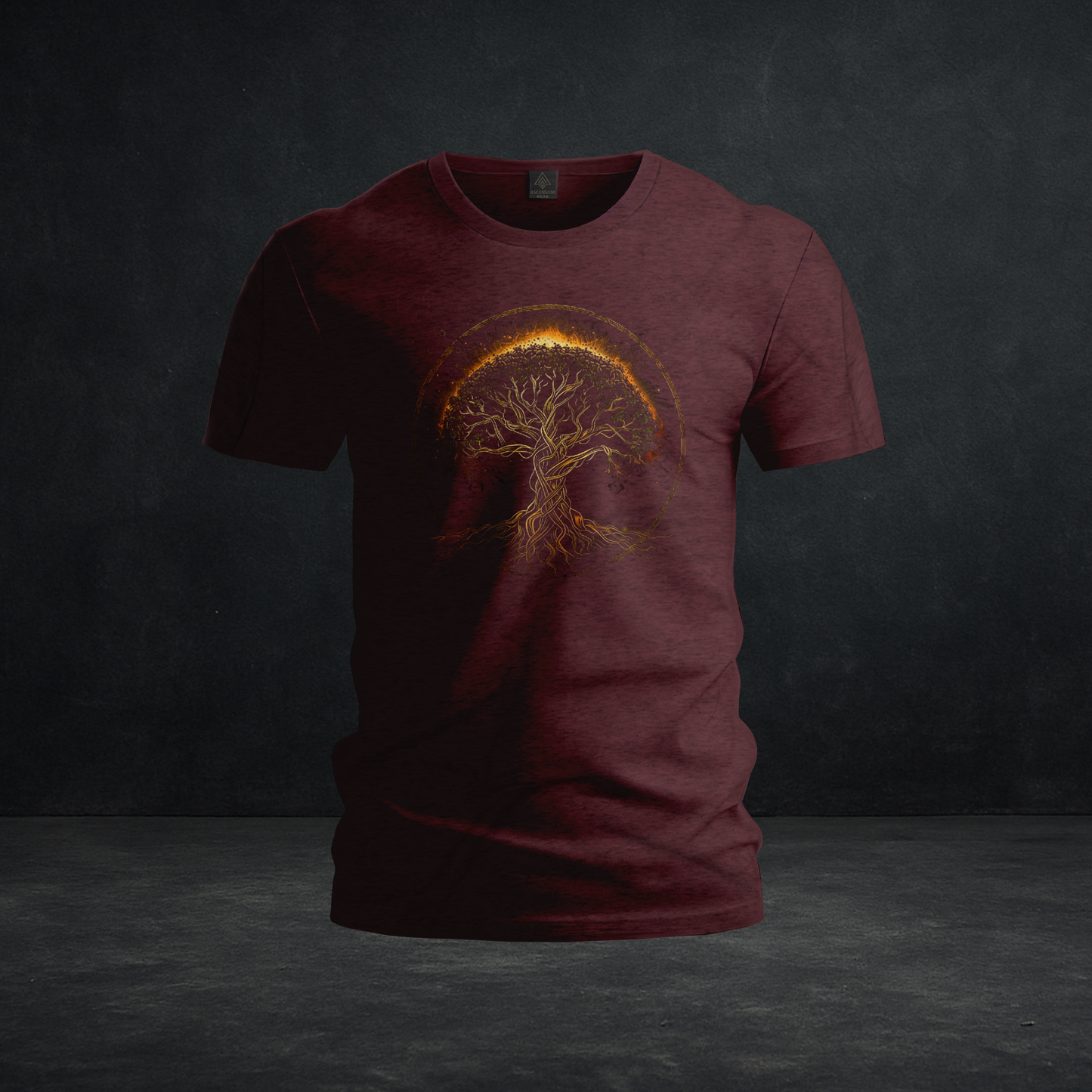 Golden Tree of Life Tee — Tri-Blend Sacred Roots & Cosmic Energy Graphic Shirt