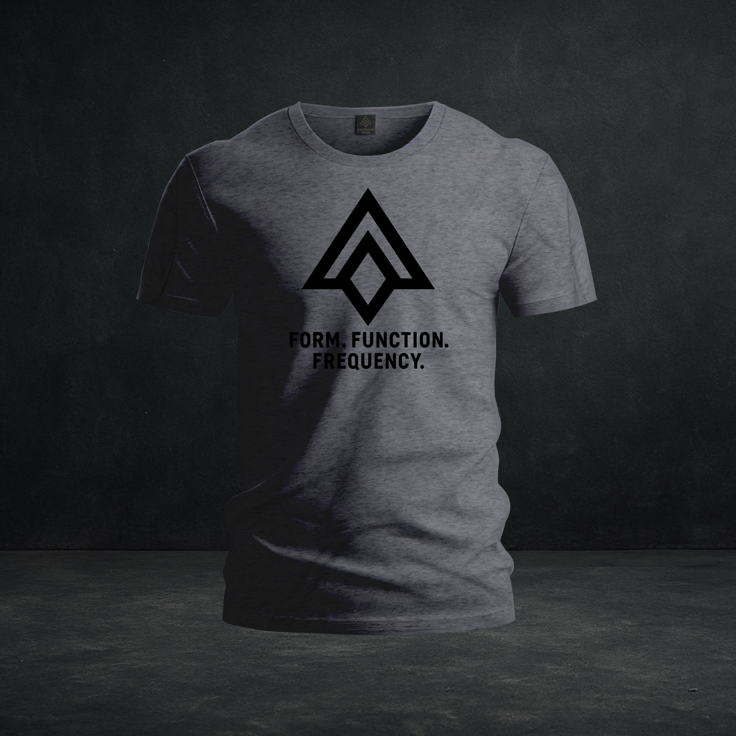 Form. Function. Frequency. Tee — Tri-Blend Minimalist Ascension Symbol Shirt
