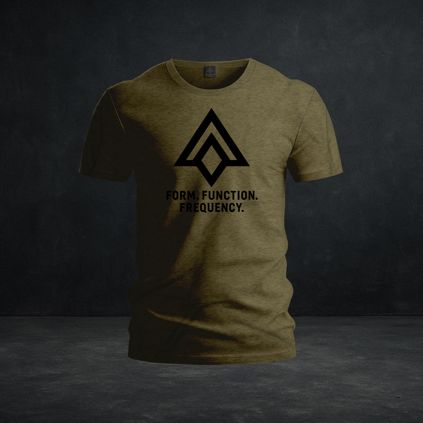 Form. Function. Frequency. Tee — Tri-Blend Minimalist Ascension Symbol Shirt
