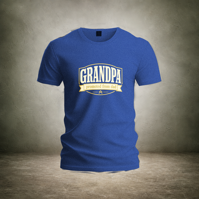 Grandpa Promoted from Dad — Father's Day T-Shirt | Ascensum Wear