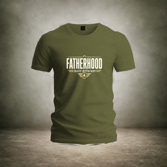 Fatherhood Built Different — Fathers Day Tee | Ascensum Wear