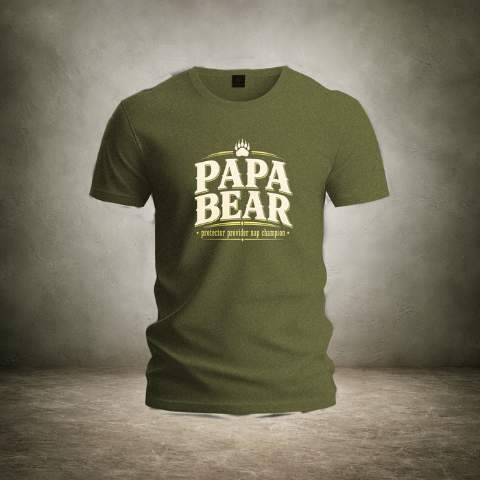 Papa Bear — Fatherhood Protector T-Shirt | Ascensum Wear