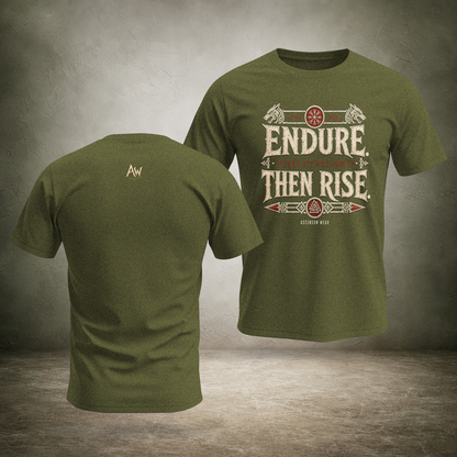 Endure Then Rise — Norse Heritage T-Shirt | Ascensum Wear