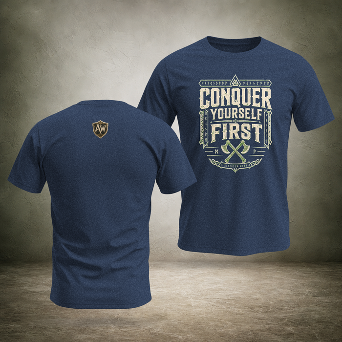 Master Yourself First — Norse T-Shirt | Ascensum Wear