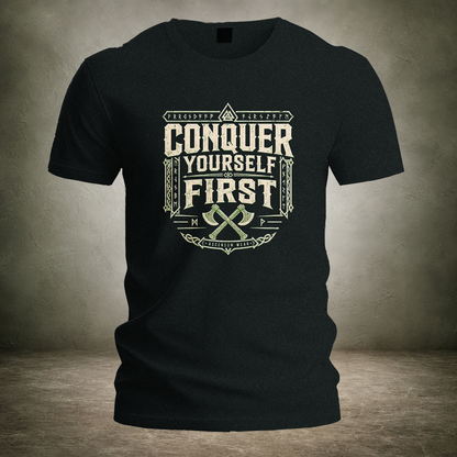Master Yourself First — Norse T-Shirt | Ascensum Wear