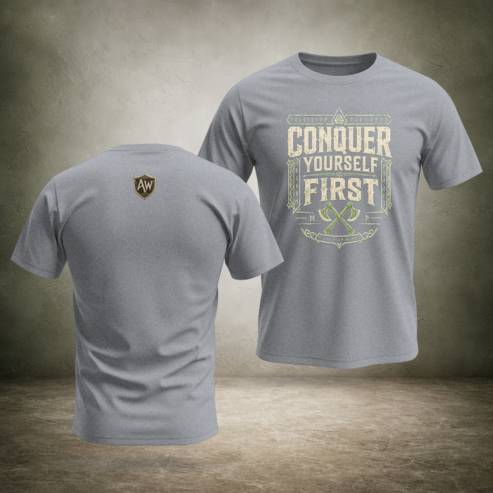 Master Yourself First — Norse T-Shirt | Ascensum Wear