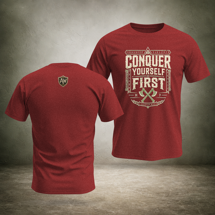 Master Yourself First — Norse T-Shirt | Ascensum Wear