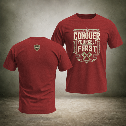 Master Yourself First — Norse T-Shirt | Ascensum Wear
