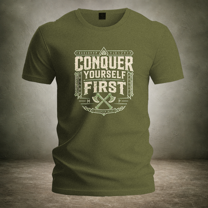 Master Yourself First — Norse T-Shirt | Ascensum Wear