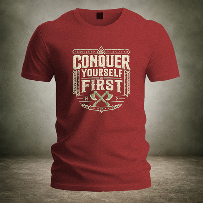Master Yourself First — Norse T-Shirt | Ascensum Wear