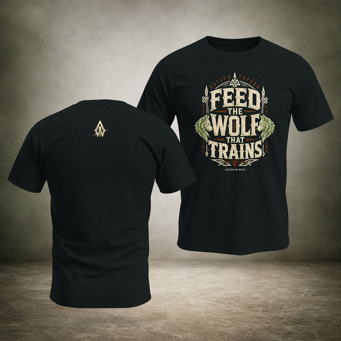 Feed the Wolf That Trains — Norse T-Shirt | Ascensum Wear