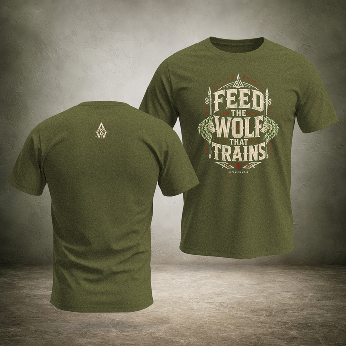 Feed the Wolf That Trains — Norse T-Shirt | Ascensum Wear