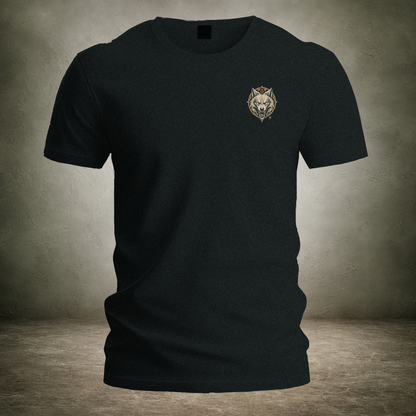 Wolf Pair Under Moon — Norse Unisex T-Shirt | Ascensum Wear