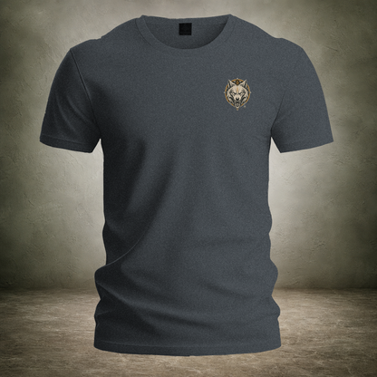 Wolf Pair Under Moon — Norse Unisex T-Shirt | Ascensum Wear