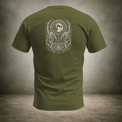 Wolf Pair Under Moon — Norse Unisex T-Shirt | Ascensum Wear