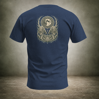 Wolf Pair Under Moon — Norse Unisex T-Shirt | Ascensum Wear