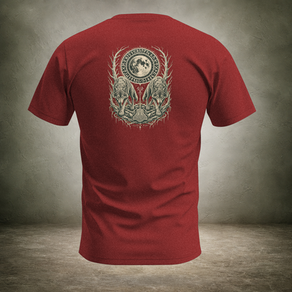 Wolf Pair Under Moon — Norse Unisex T-Shirt | Ascensum Wear