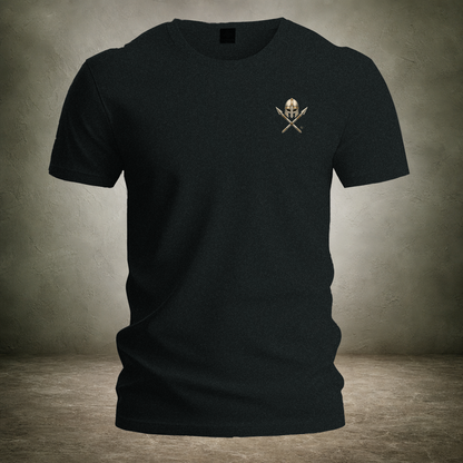 Helmed Warrior — Norse Back Print T-Shirt | Ascensum Wear