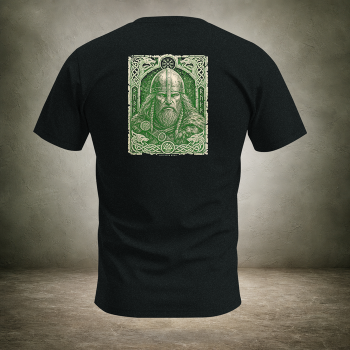 Helmed Warrior — Norse Back Print T-Shirt | Ascensum Wear