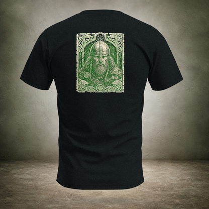 Helmed Warrior — Norse Back Print T-Shirt | Ascensum Wear