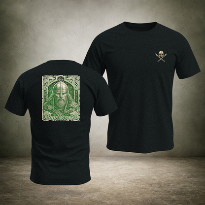 Helmed Warrior — Norse Back Print T-Shirt | Ascensum Wear