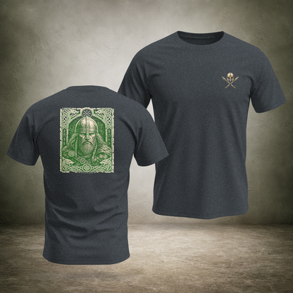 Helmed Warrior — Norse Back Print T-Shirt | Ascensum Wear