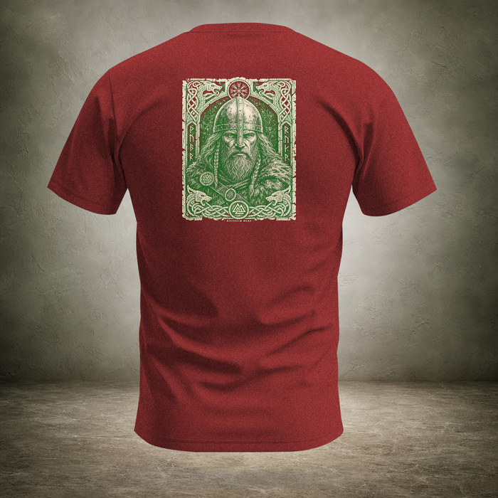 Helmed Warrior — Norse Back Print T-Shirt | Ascensum Wear