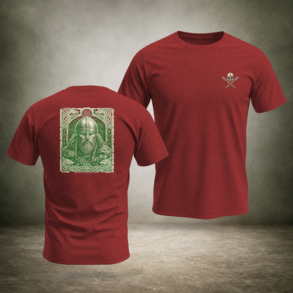 Helmed Warrior — Norse Back Print T-Shirt | Ascensum Wear