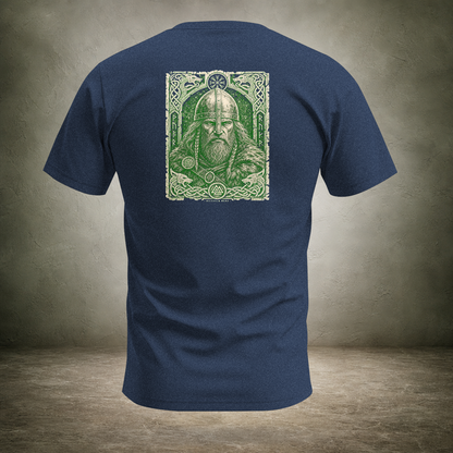 Helmed Warrior — Norse Back Print T-Shirt | Ascensum Wear