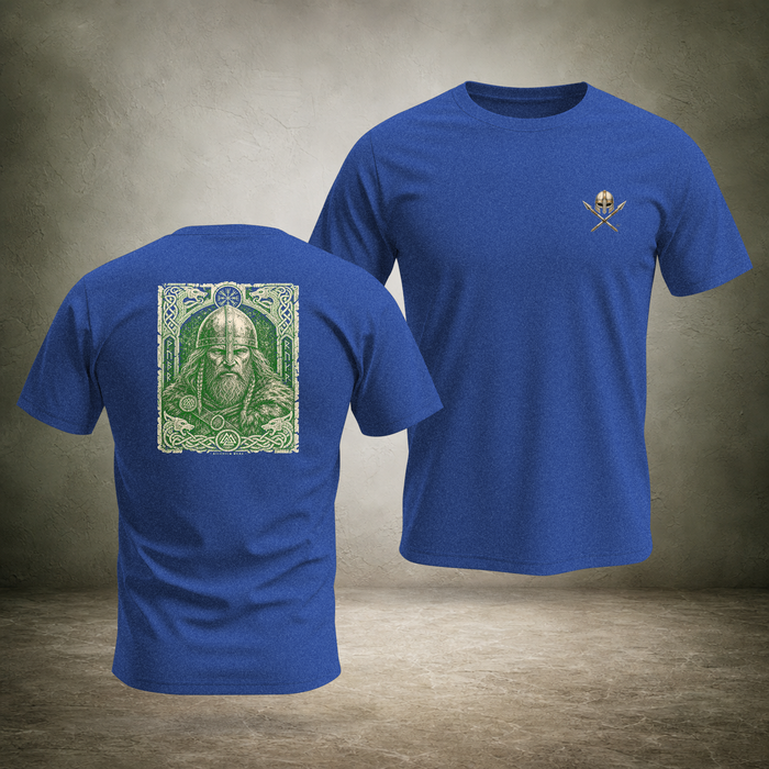 Helmed Warrior — Norse Back Print T-Shirt | Ascensum Wear