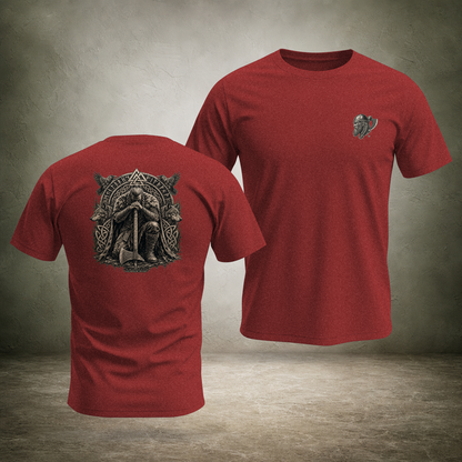 Ascension Kneeling — Norse Back Print T-Shirt | Ascensum Wear
