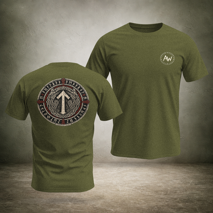 Runic Circle Seal — Norse Back Print T-Shirt | Ascensum Wear