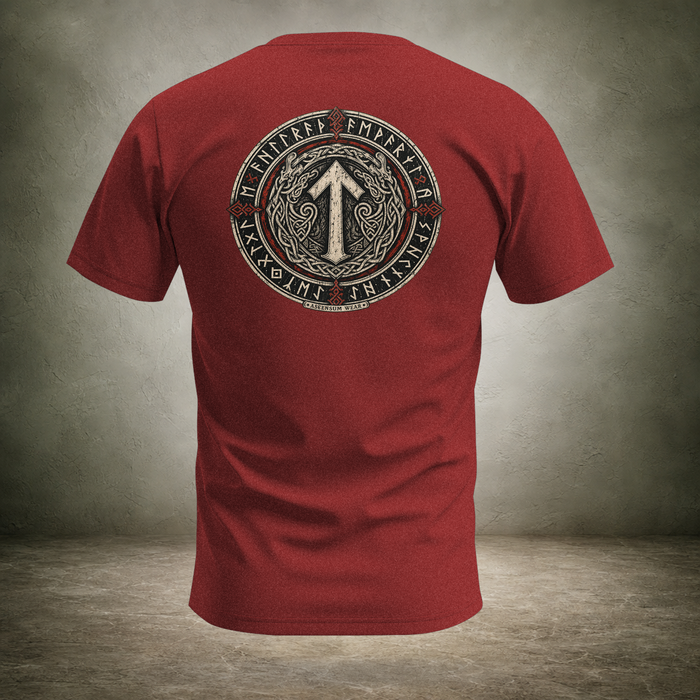 Runic Circle Seal — Norse Back Print T-Shirt | Ascensum Wear