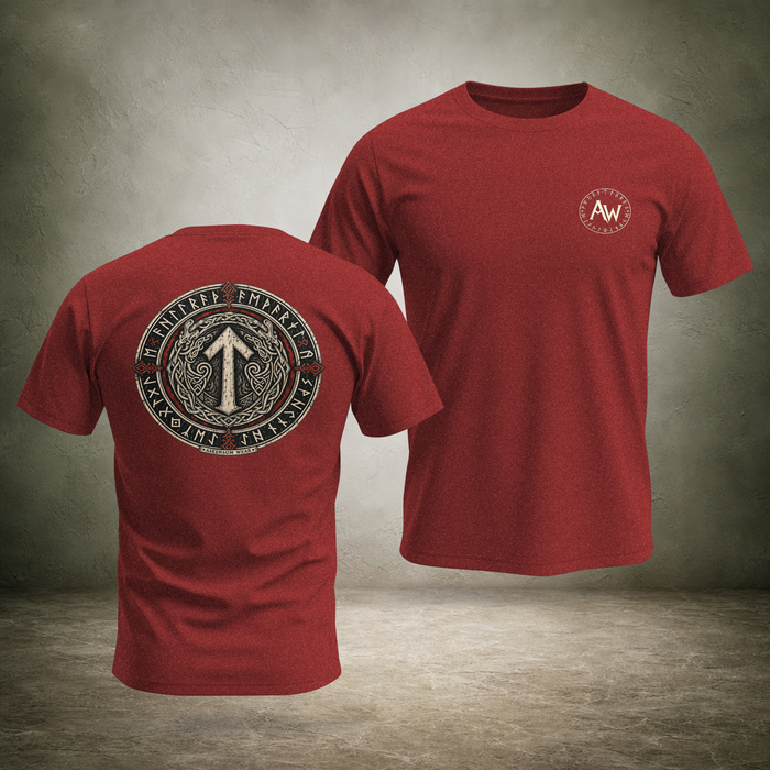 Runic Circle Seal — Norse Back Print T-Shirt | Ascensum Wear