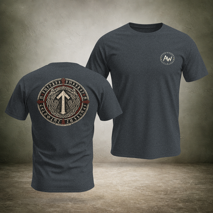 Runic Circle Seal — Norse Back Print T-Shirt | Ascensum Wear