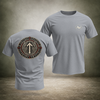 Runic Circle Seal — Norse Back Print T-Shirt | Ascensum Wear