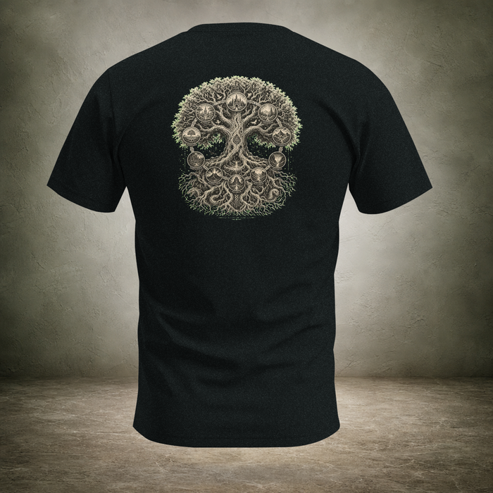 Yggdrasil — Norse World Tree Back Print T-Shirt | Ascensum Wear