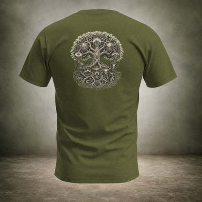 Yggdrasil — Norse World Tree Back Print T-Shirt | Ascensum Wear