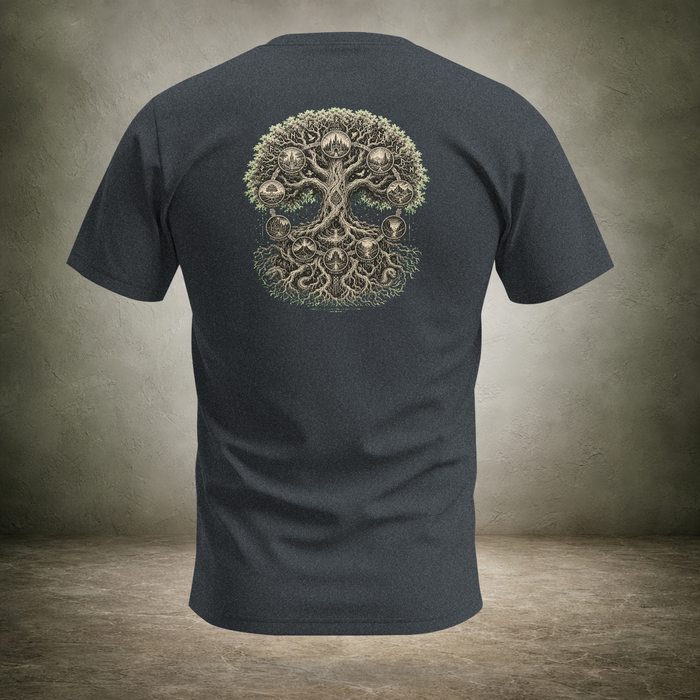 Yggdrasil — Norse World Tree Back Print T-Shirt | Ascensum Wear