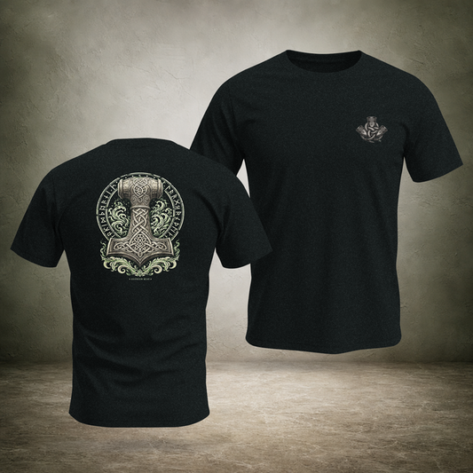 Mjölnir — Norse Hammer Back Print T-Shirt | Ascensum Wear