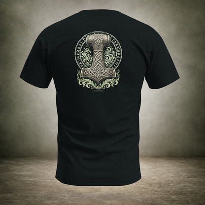 Mjölnir — Norse Hammer Back Print T-Shirt | Ascensum Wear