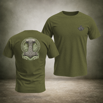 Mjölnir — Norse Hammer Back Print T-Shirt | Ascensum Wear