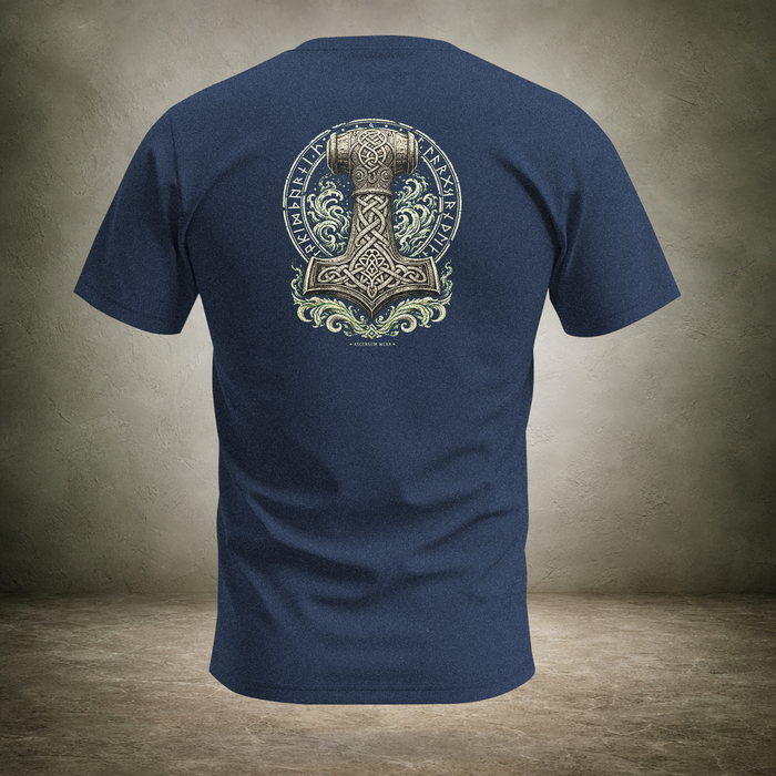Mjölnir — Norse Hammer Back Print T-Shirt | Ascensum Wear